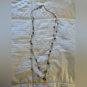 The Limited Silver Beaded Necklace
